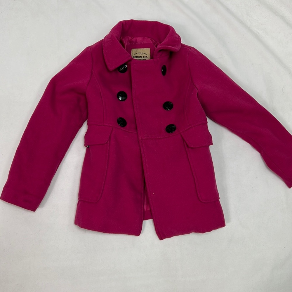 #1492 Roebuck & Co. Pink. Button-Up Coat | Size: S